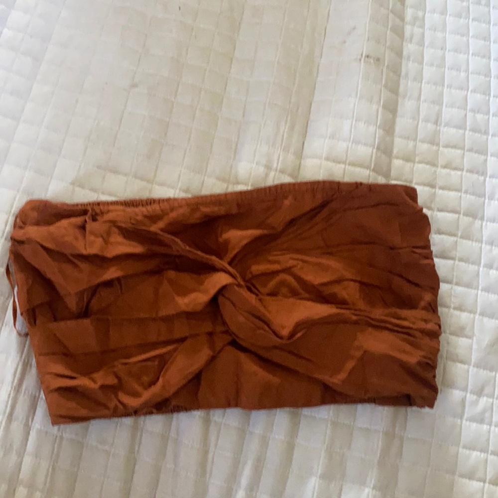 L space top XL bandeau crop top